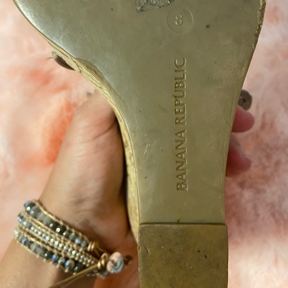 ❤️ Banana Republic wedge sandals! Size 8 US. - Picture 10 of 14
